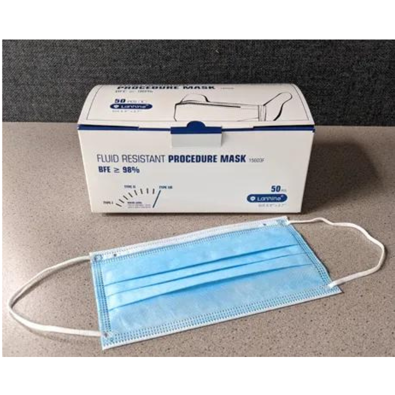 Medical Mask, Level 2, Blue with Ear Loop 50/box