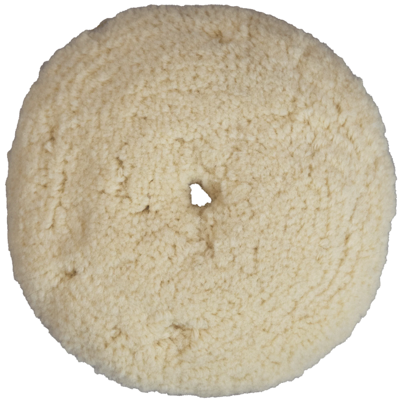 Wool Pad, Double Sided, Bolt On, White - Heavy Cut 9