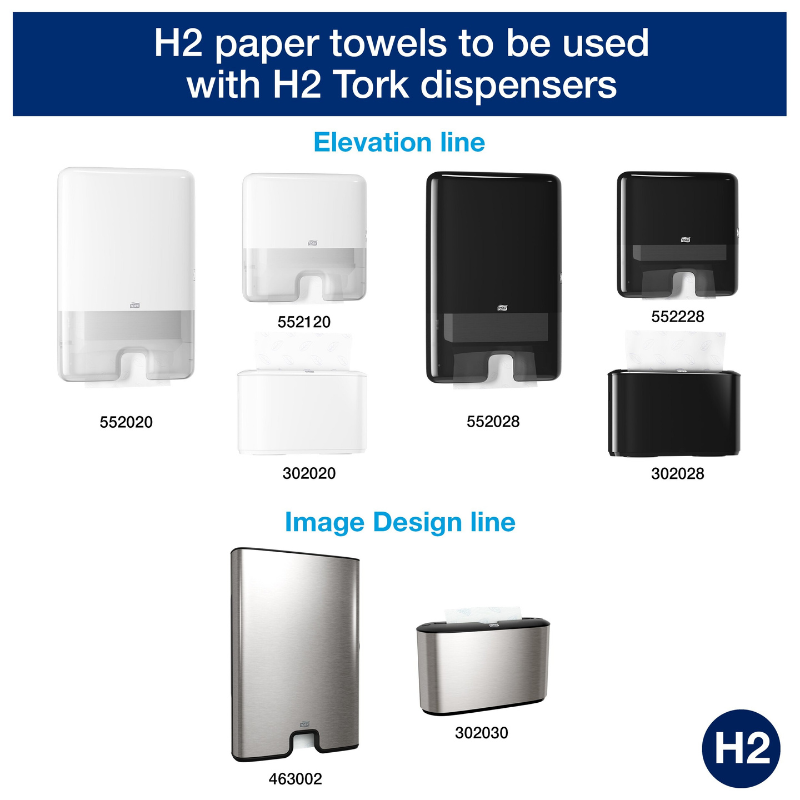 Tork® Advanced Multifold Hand Towel, 3-Panel, 1-Ply, 250 Towels/Pack, 16 Packs/Case