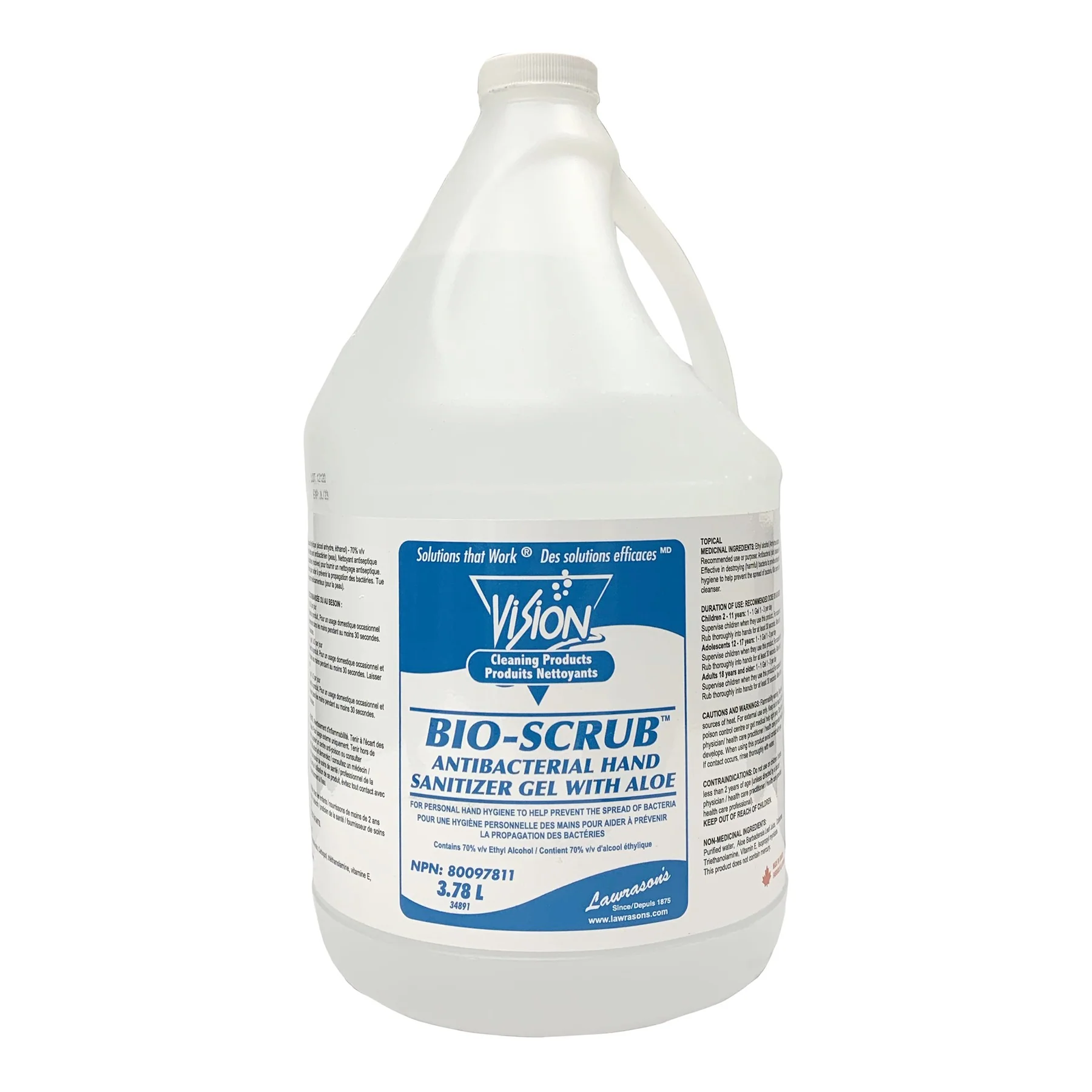 Vision Bio-Scrub Anti-Bacterial Hand Sanitizer with Aloe