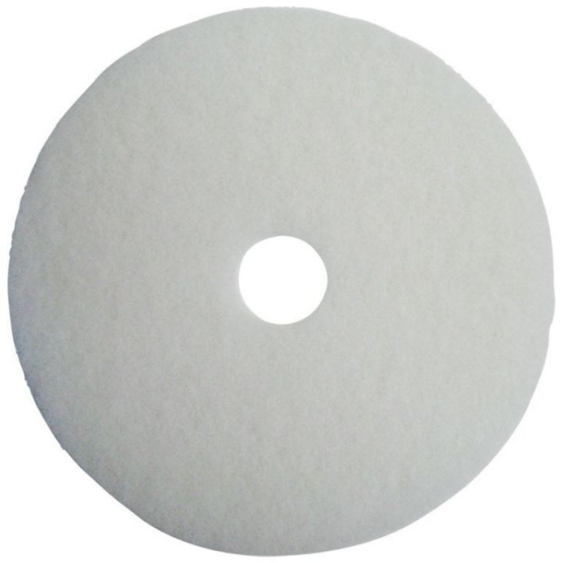 White Conventional Floor Pad, 18