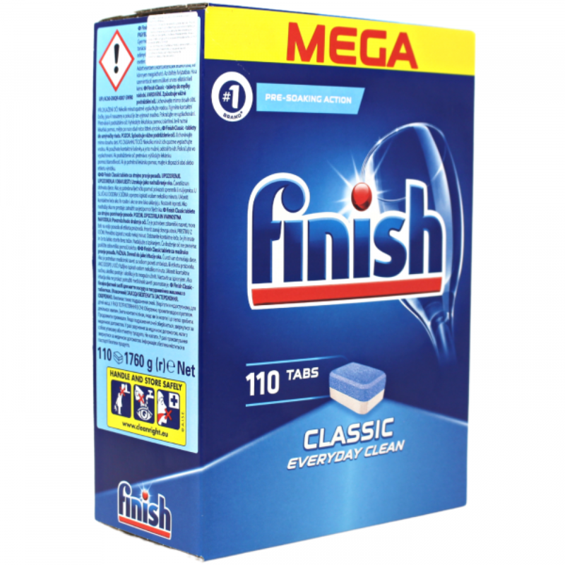 Finish Dishwash Tabs, Classic, Individually Wrapped, 110 count