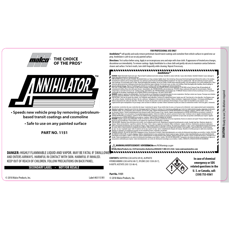 Label; Annihilator