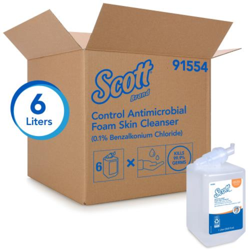 Scott Foam Skin Cleanser, Clear, 1L